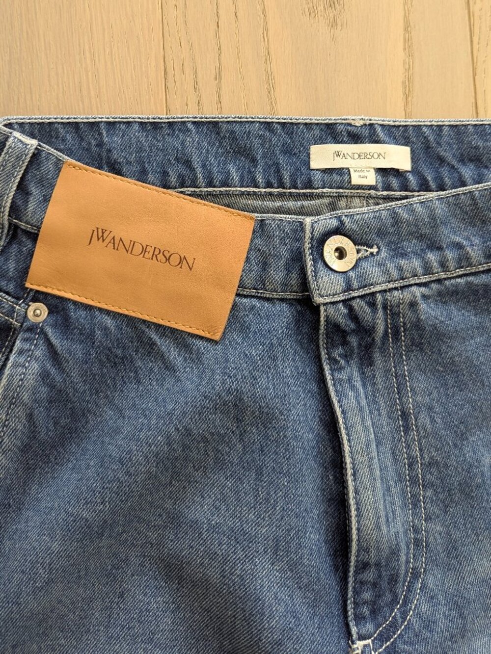 JW Anderson Blue Twisted Workwear Jeans Size 30 - Picture 6 of 7